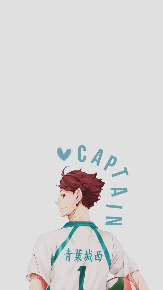 Toru Oikawa, red hair, number one jersey, SD Phone Wallpaper