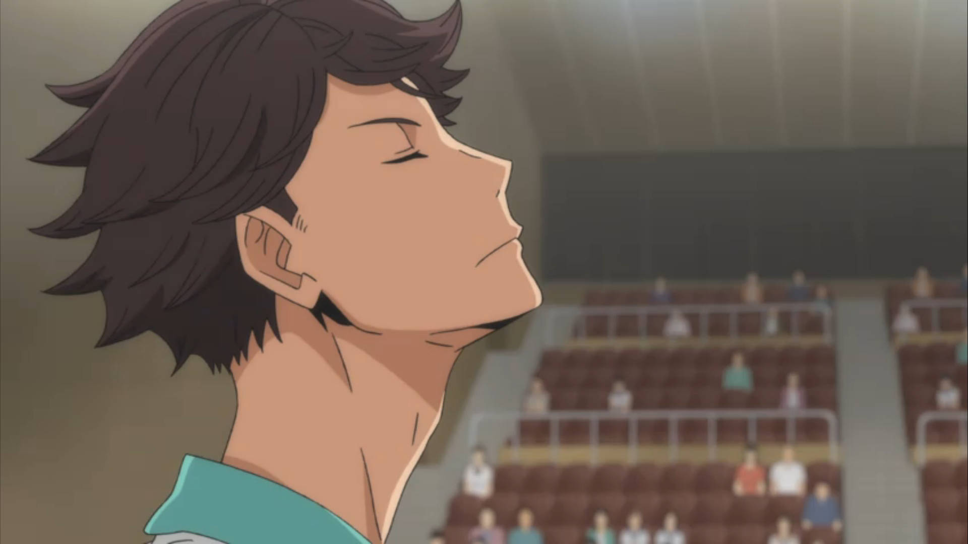 Toru Oikawa, volleyball game, dark hair, Full HD Desktop Wallpaper