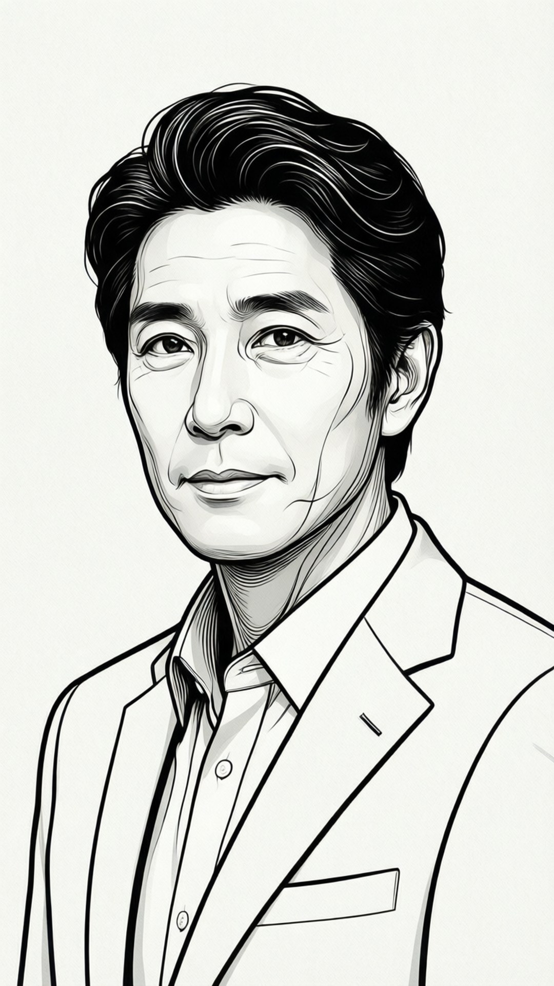 Toru Oikawa, line art, black and white, Full HD Phone Wallpaper