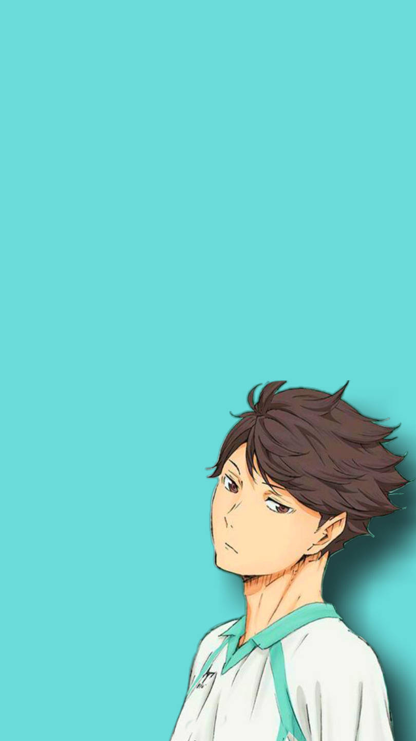 Toru Oikawa, messy brown hair, serious expression, HD Phone Wallpaper