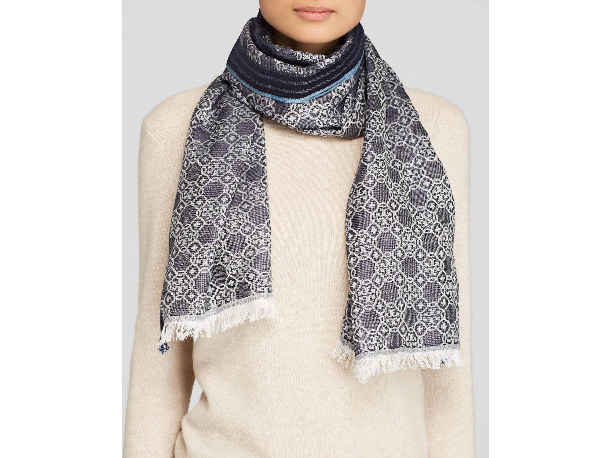 Tory Burch, mosaic logo scarf, geometric designs, Full HD Desktop Wallpaper