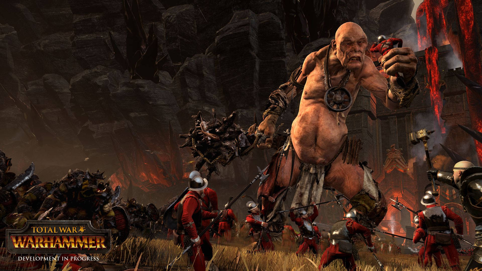 Total War Warhammer 2, orc warlord, spiked club, Full HD Desktop Wallpaper