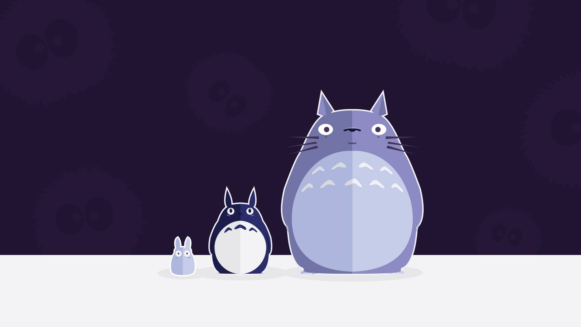 Totoro, indigo, sunny day, Full HD Desktop Wallpaper