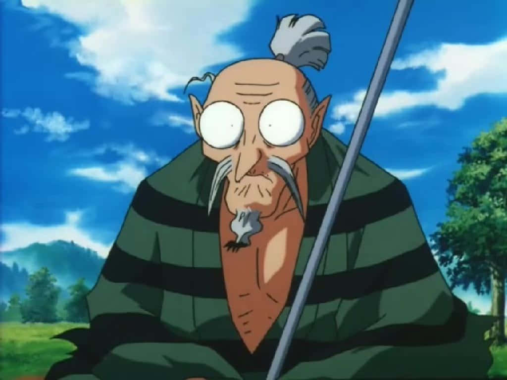 Totosai, anime samurai, long mustache, SD Desktop Wallpaper