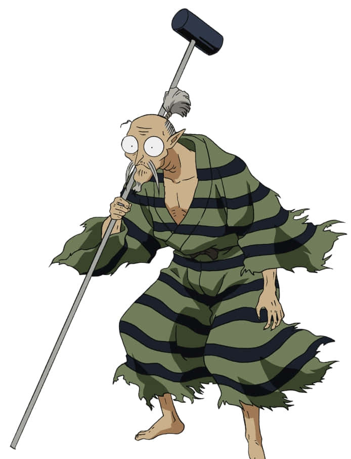 Totosai, bald head, long beard, SD Phone Wallpaper