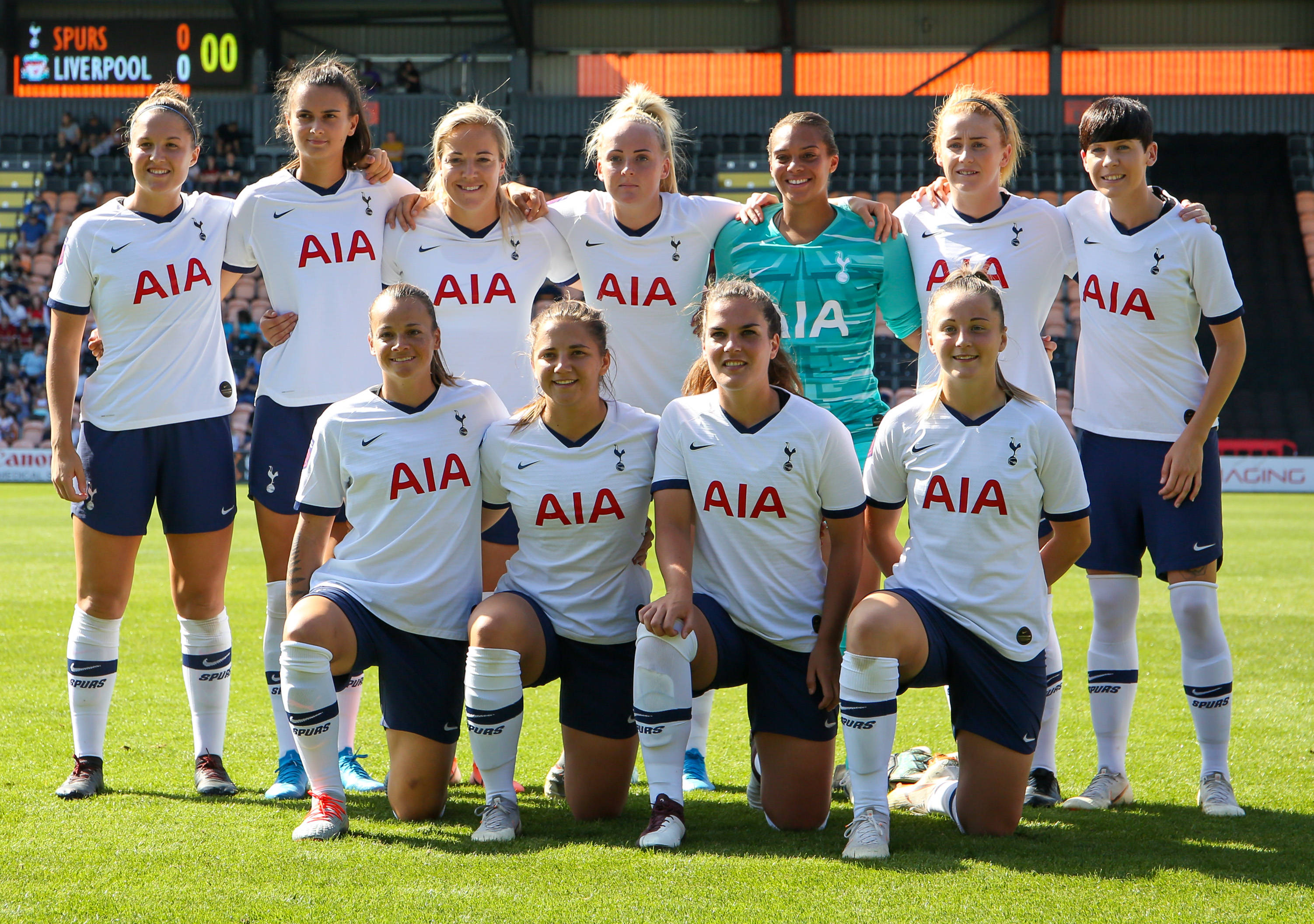 Tottenham Hotspurs FC Women, soccer team, sunny day, 2K Desktop Wallpaper