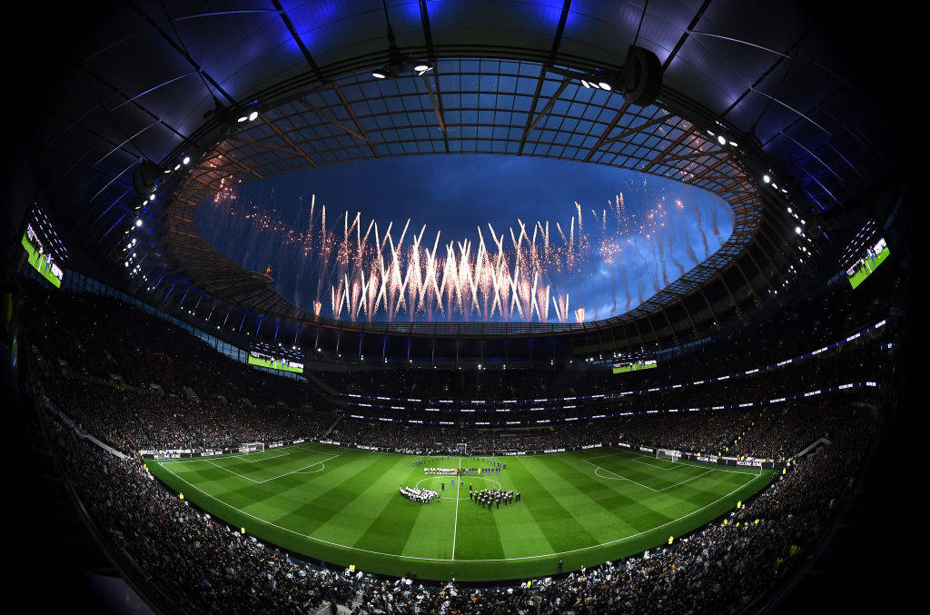 Tottenham Hotspurs FC Stadium, field, night, SD Desktop Wallpaper