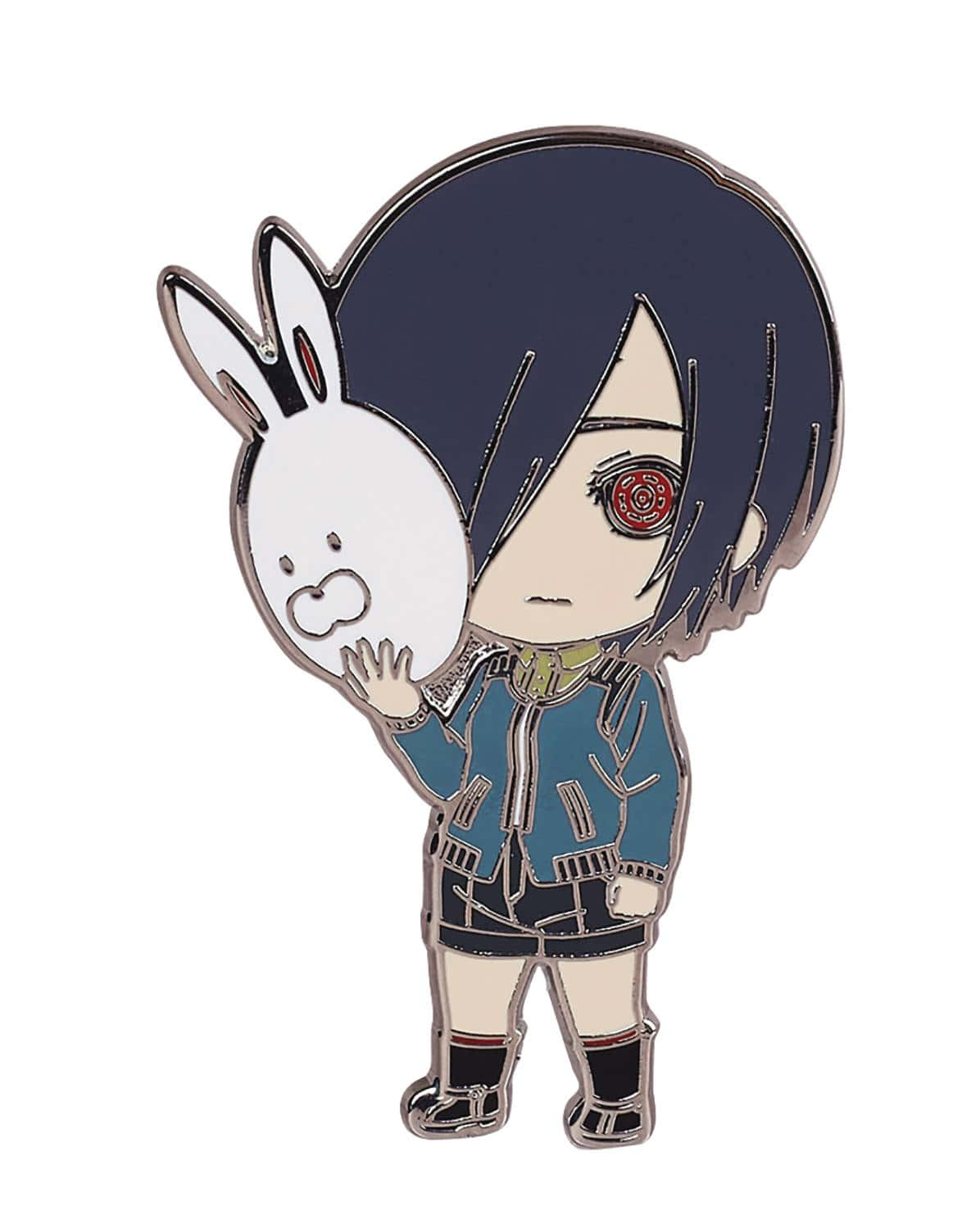 Touka Kirishima, chibi anime pin, dark-haired, HD Phone Wallpaper