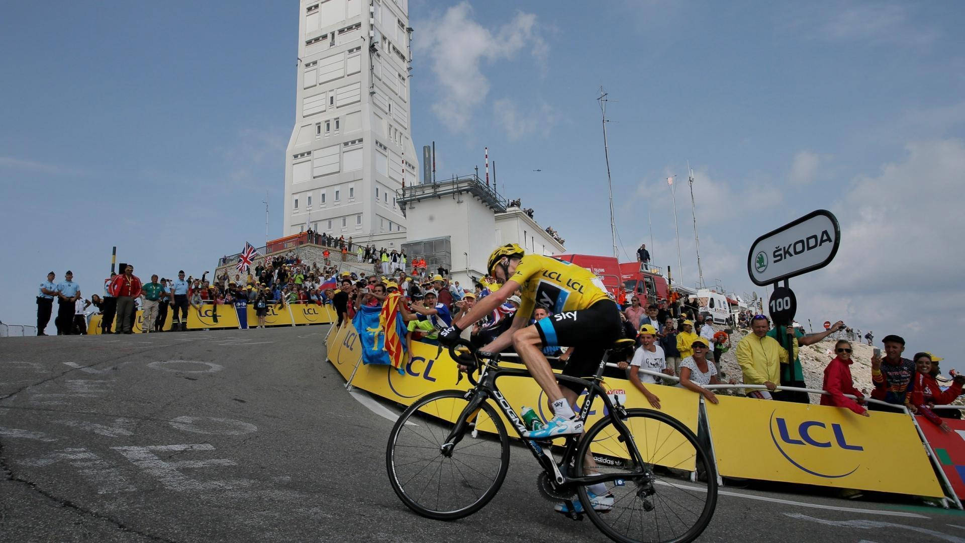 Tour de France, yellow jersey, uphill race, Full HD Desktop Wallpaper