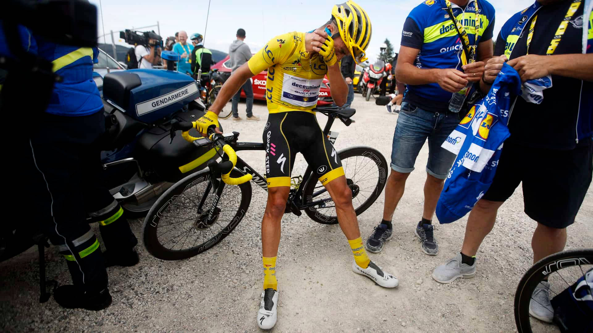 Tour de France, yellow jersey, cyclist, Full HD Desktop Wallpaper