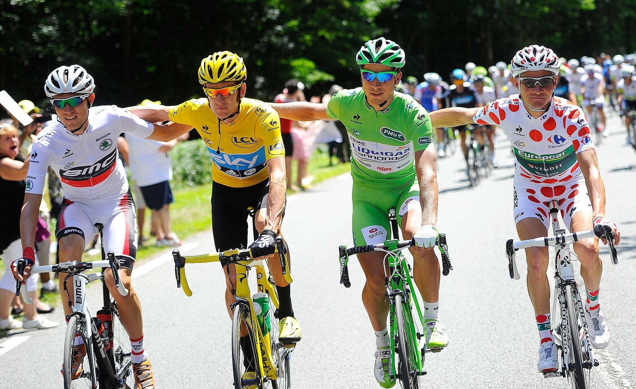 Tour de France, colorful jerseys, professional cyclists, Full HD Desktop Wallpaper