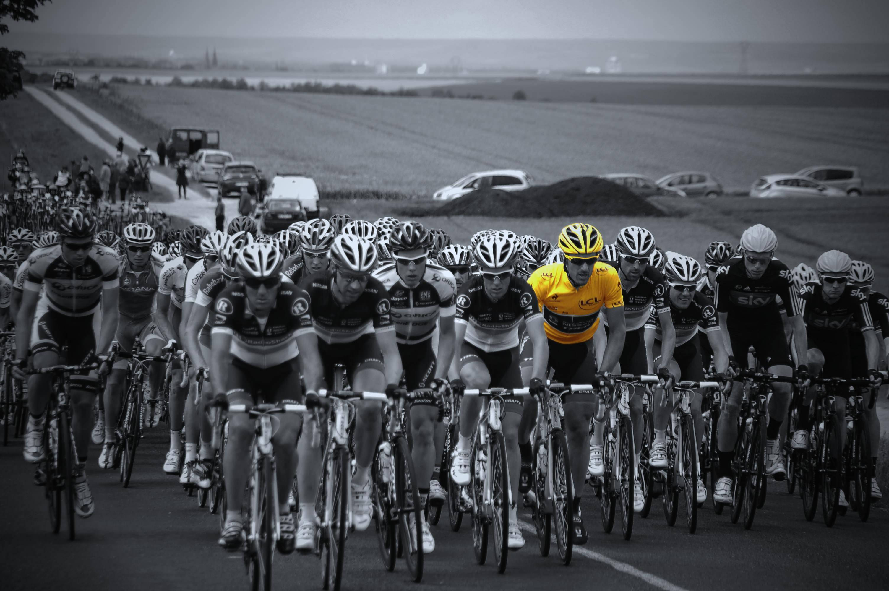 Tour de France, yellow jersey, cycling peloton, 2K Desktop Wallpaper
