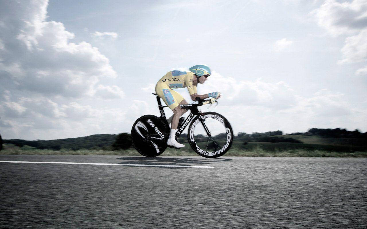 Tour de France, yellow jersey, time trial bike, HD Desktop Wallpaper
