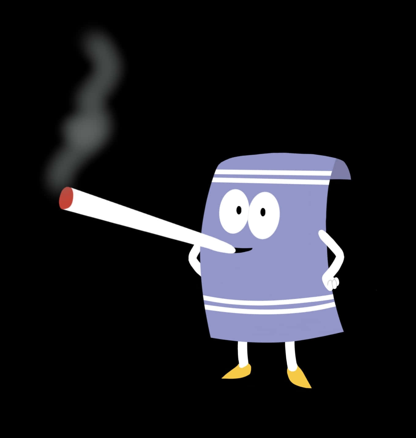 Towelie, white stripes, cigarette, HD Phone Wallpaper