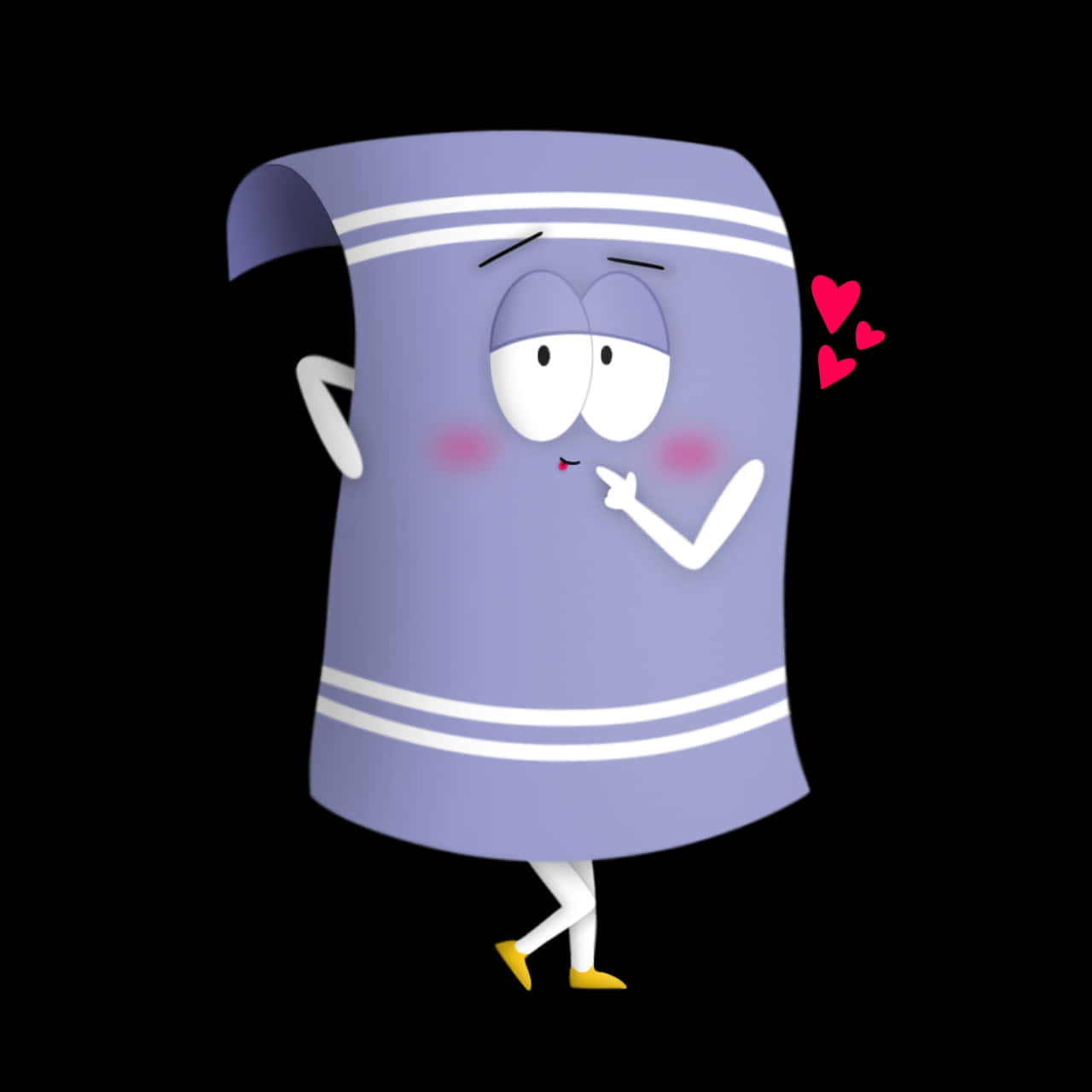 Towelie, purple striped, cartoon toilet paper roll, HD Desktop Wallpaper