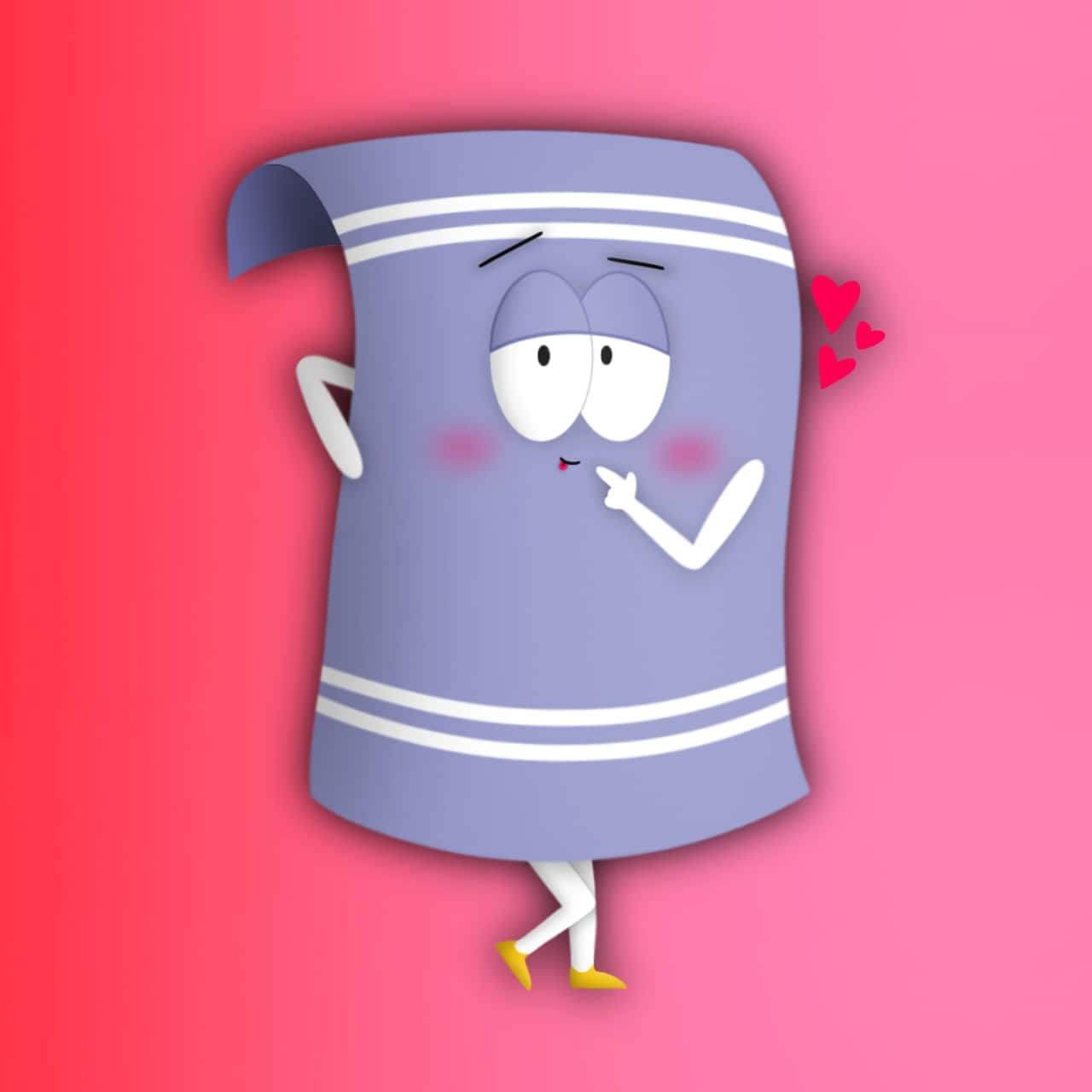Towelie, purple cartoon towel, white stripes, HD Desktop Wallpaper