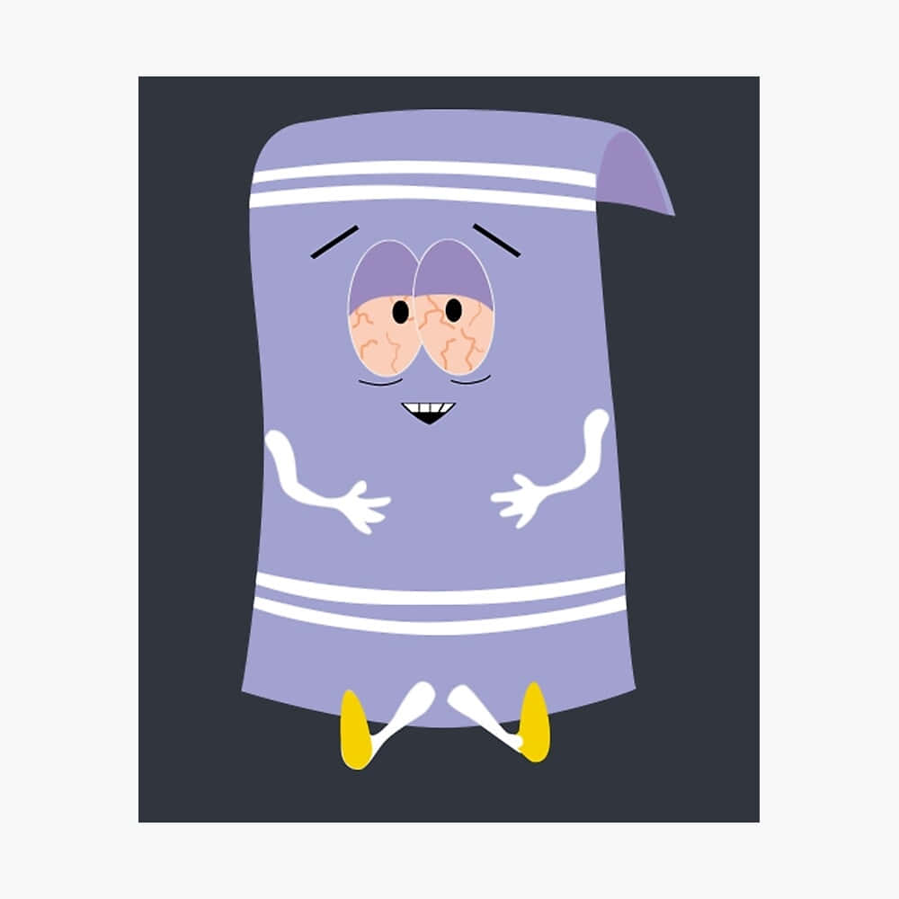 Towelie, purple towel character, brain eyes, SD Desktop Wallpaper