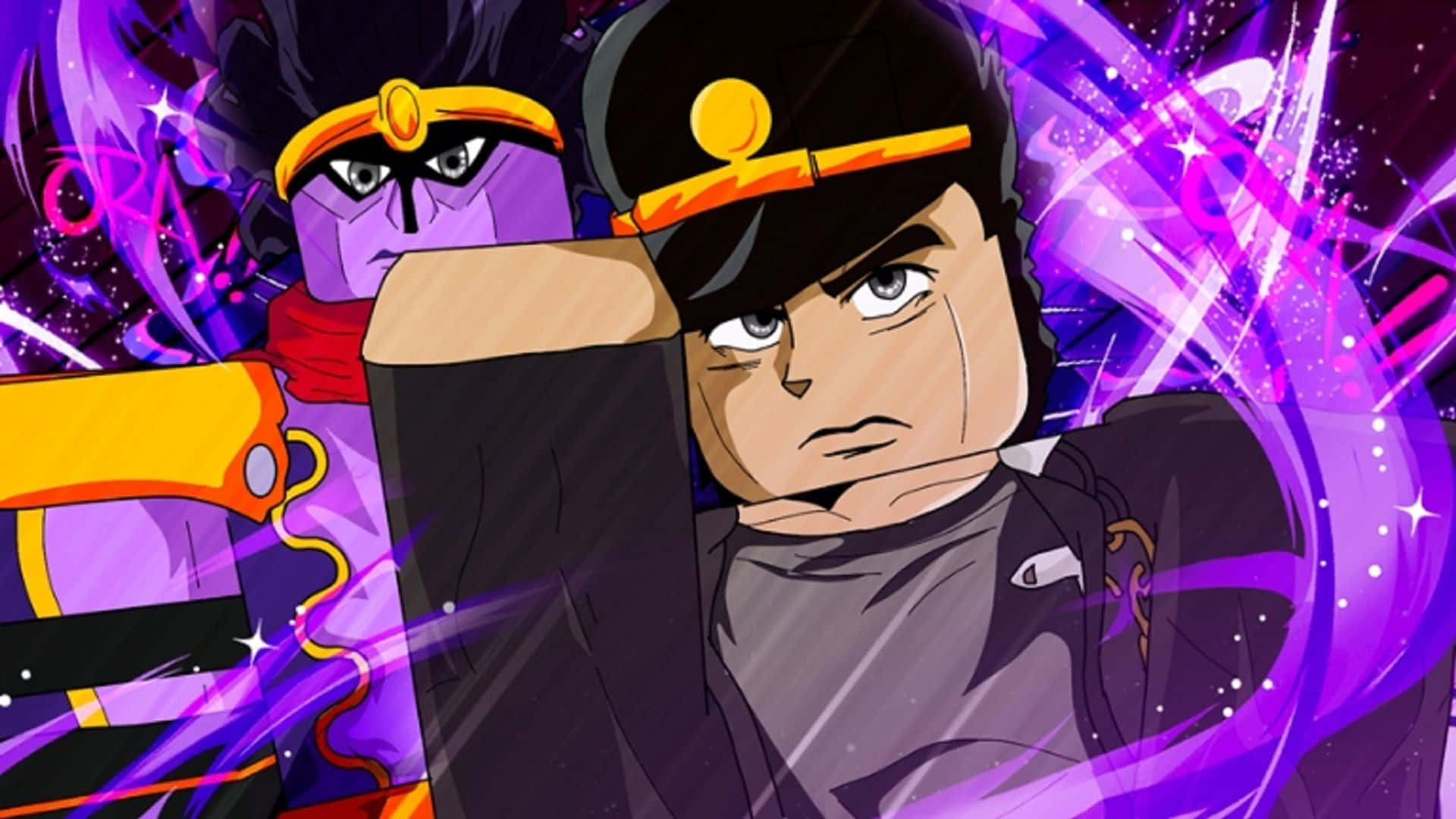 Tower Defence, anime characters, purple energy bursts, Full HD Desktop Wallpaper