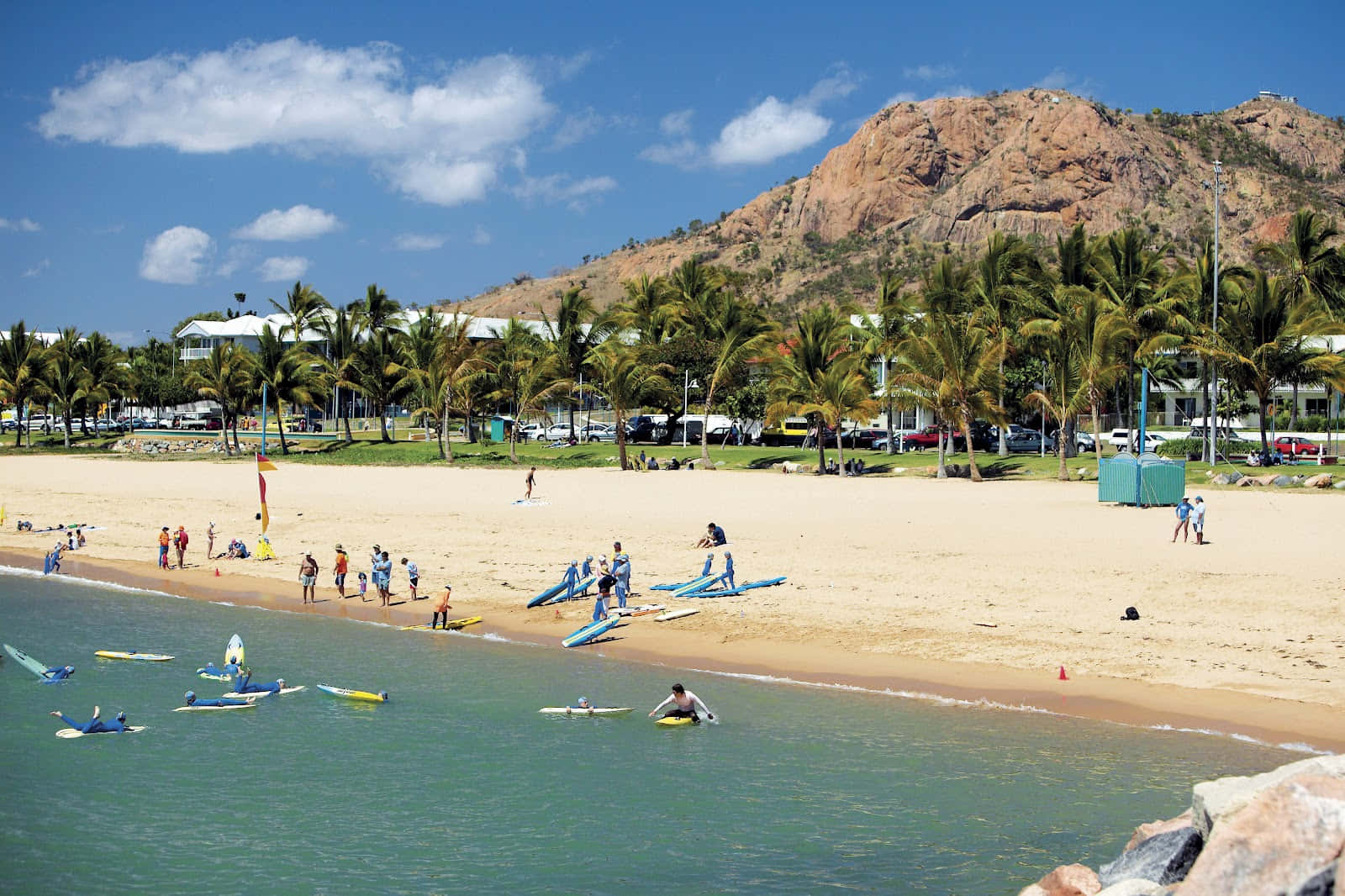 Townsville, beach, paddleboarding, HD Desktop Wallpaper