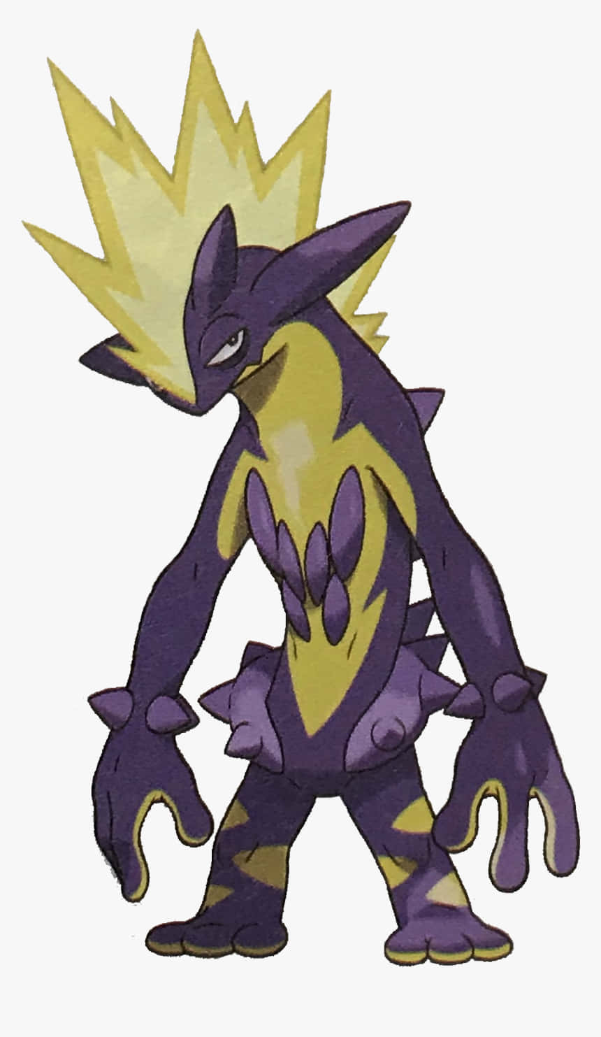 Toxtricity, purple and yellow, spiky hair, HD Phone Wallpaper