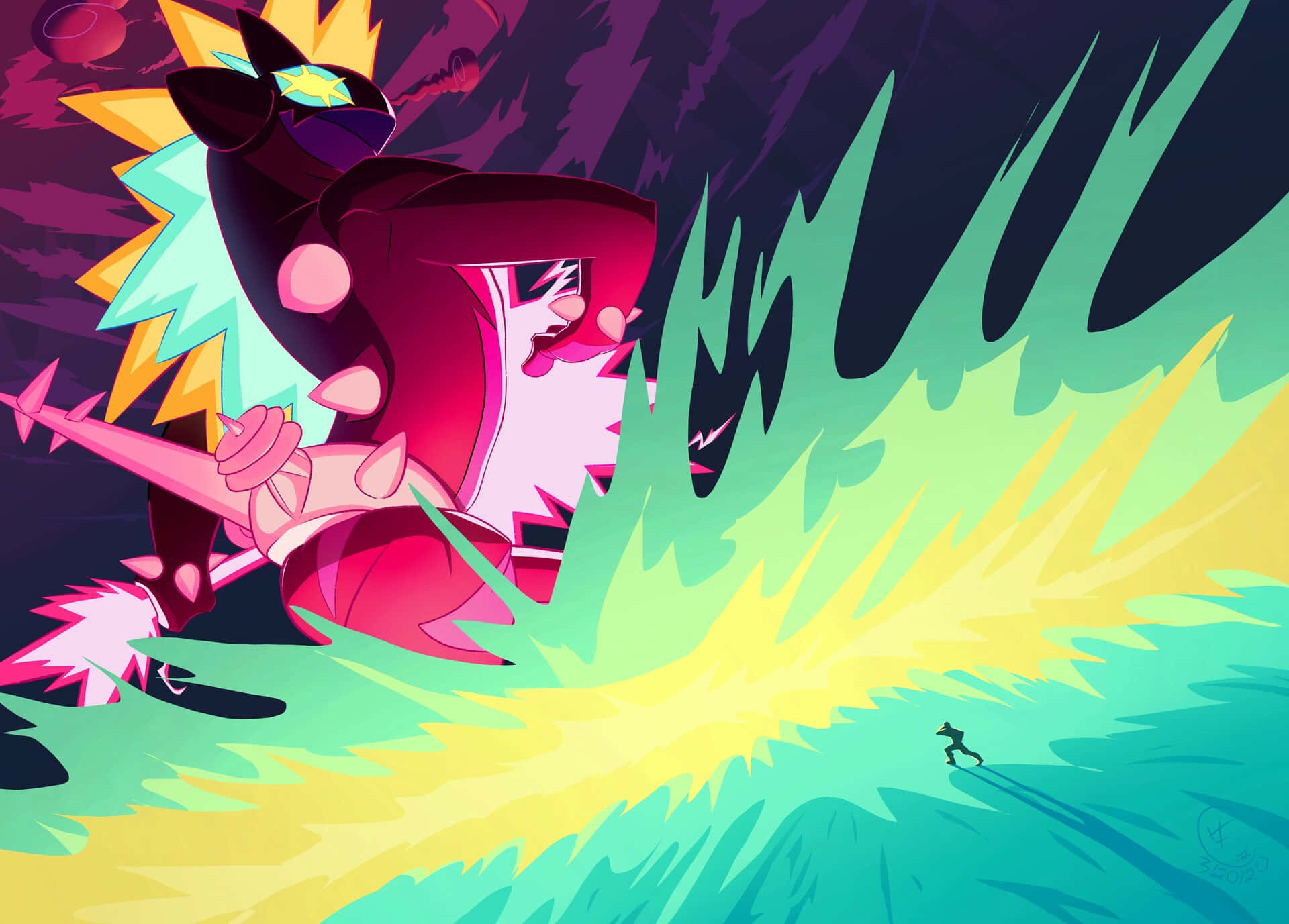Toxtricity, ultimate power, vibrant energy blast, Full HD Desktop Wallpaper