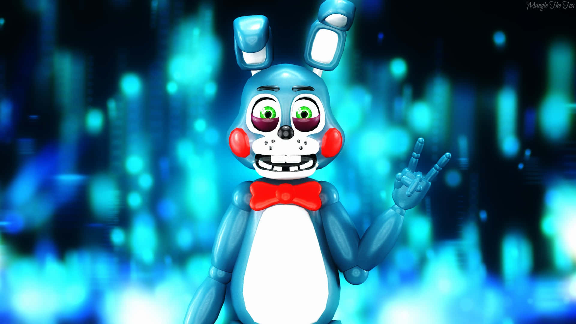 Toy Bonnie, five nights at freddy's, blue animatronic rabbit, Full HD Desktop Wallpaper
