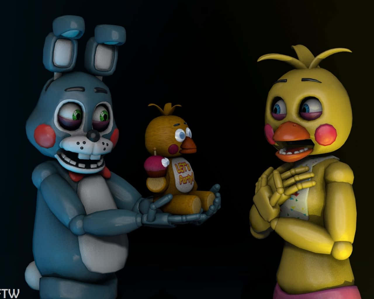 Toy Bonnie, five nights at freddy's, blue bunny, HD Desktop Wallpaper