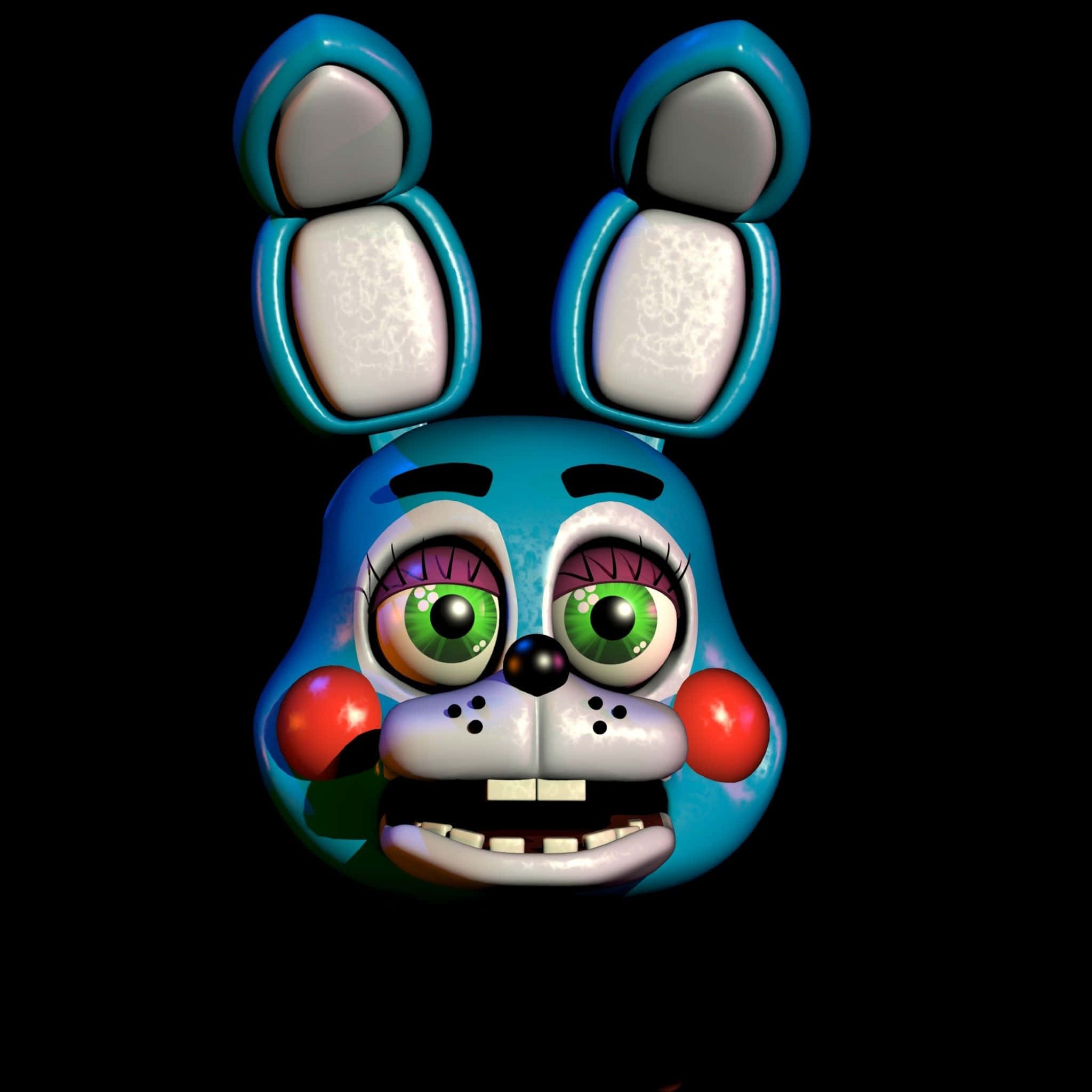 Toy Bonnie, blue, glowing green eyes, Full HD Desktop Wallpaper
