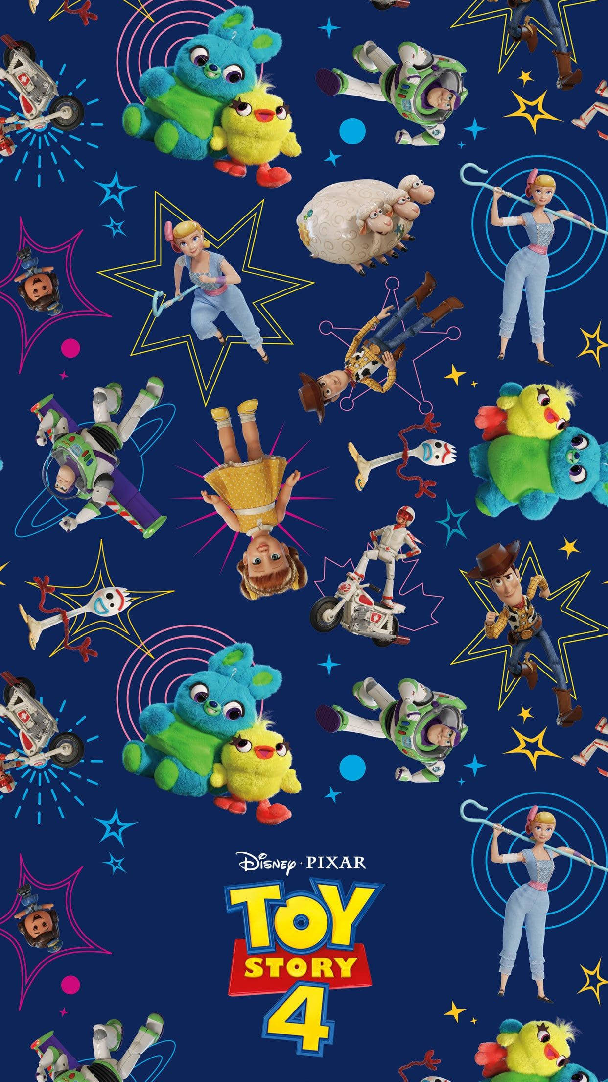 Toy Story 4, characters, space, Full HD Phone Wallpaper