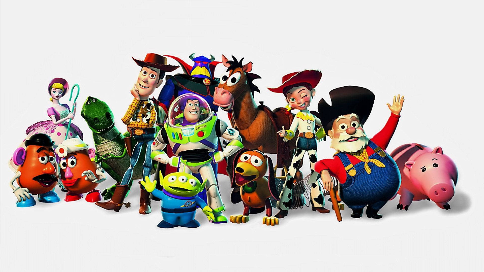 Toy Story 4, protagonists, Toy Story characters, Full HD Desktop Wallpaper
