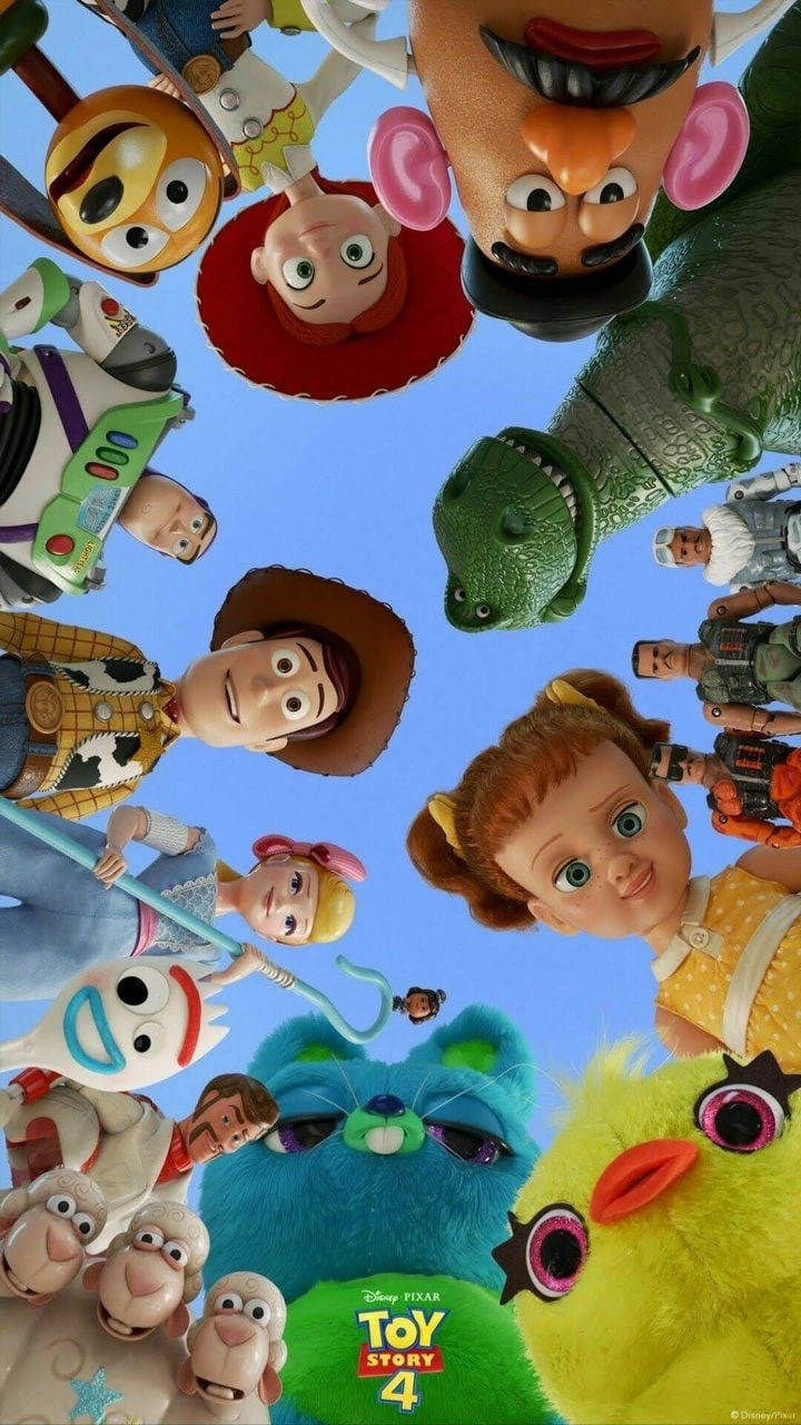 Toy Story 4, blue sky, overhead shot, HD Phone Wallpaper