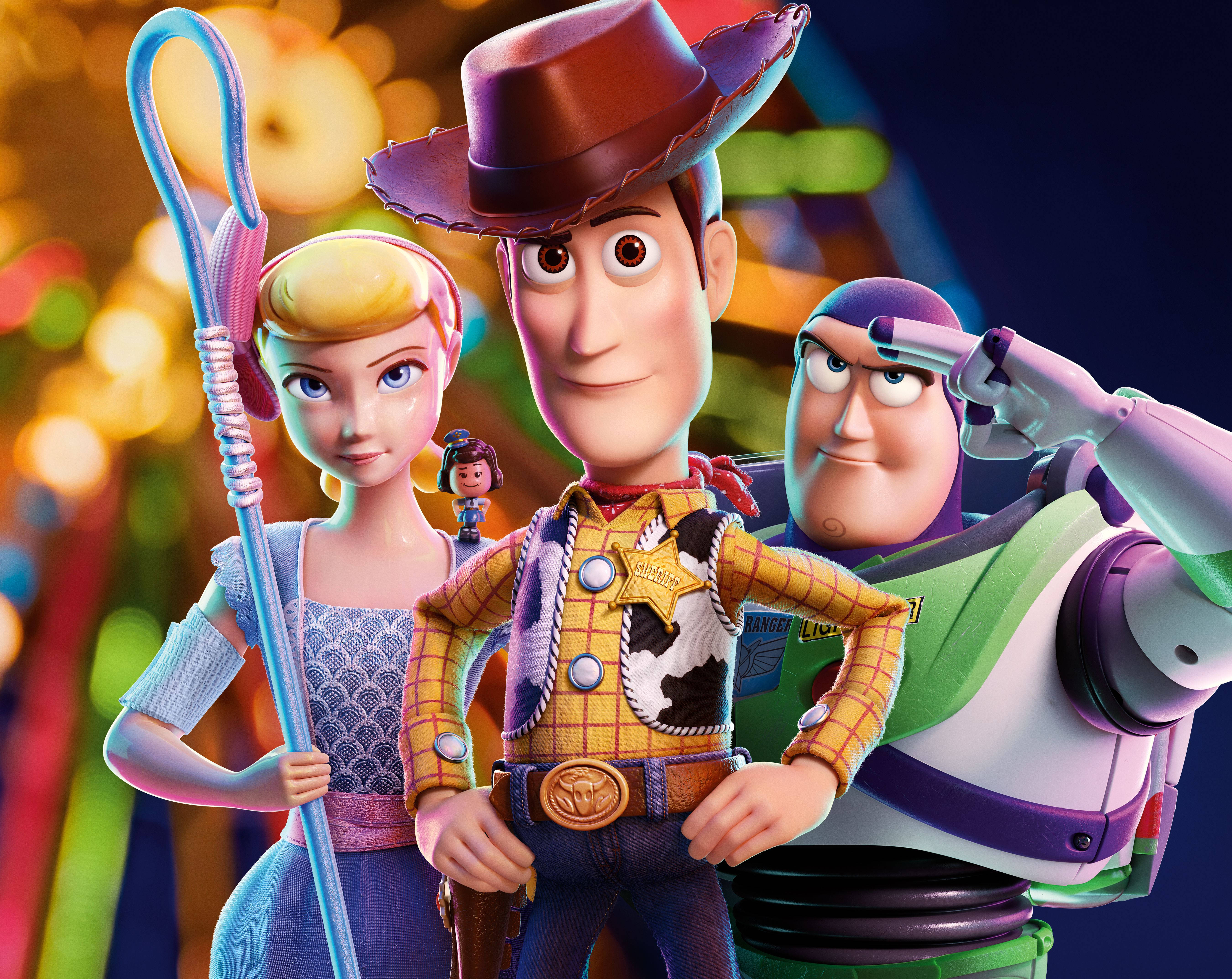 Toy Story 4, cowboy sheriff, spaceman, 5K Desktop Wallpaper