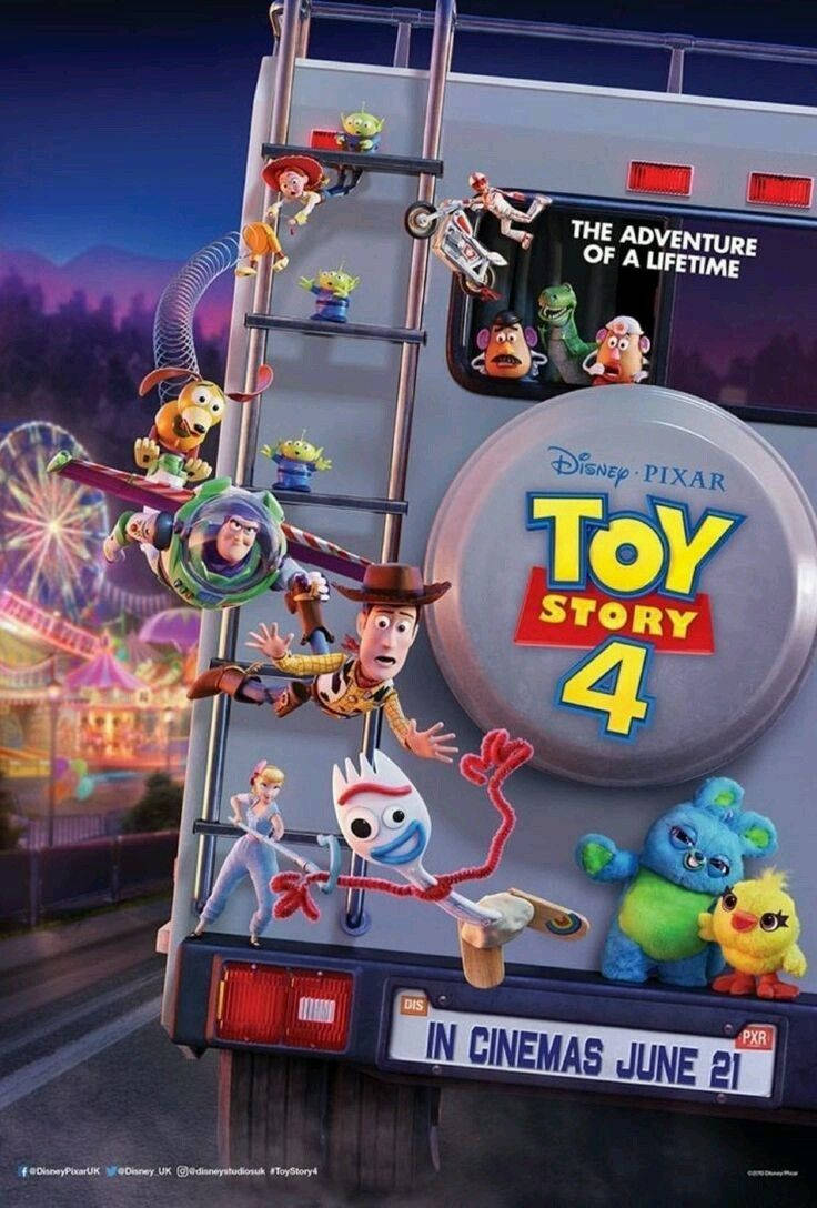 Toy Story 4, truck, night, SD Phone Wallpaper