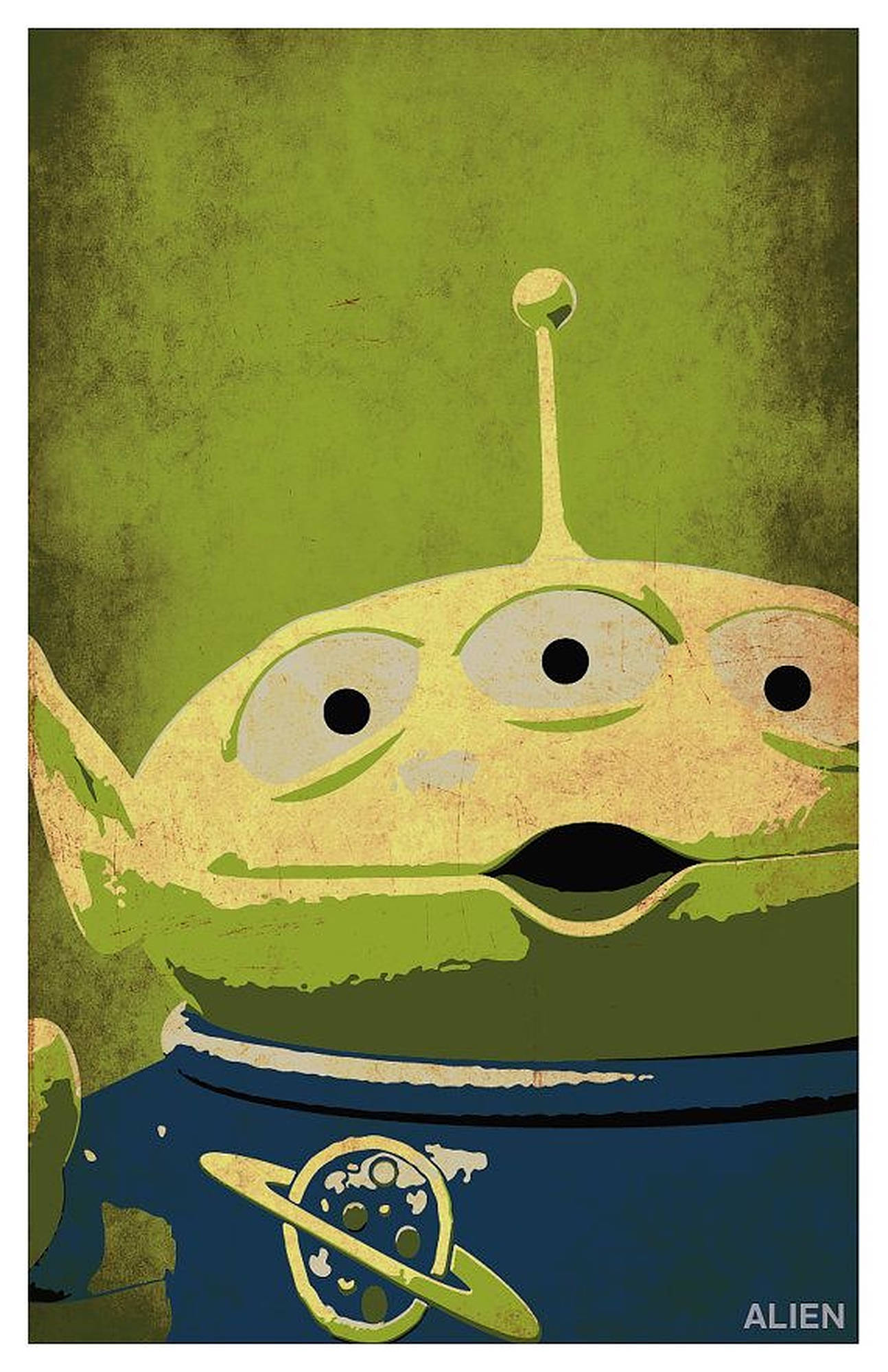 Toy Story Alien, green alien, three eyes, Full HD Phone Wallpaper