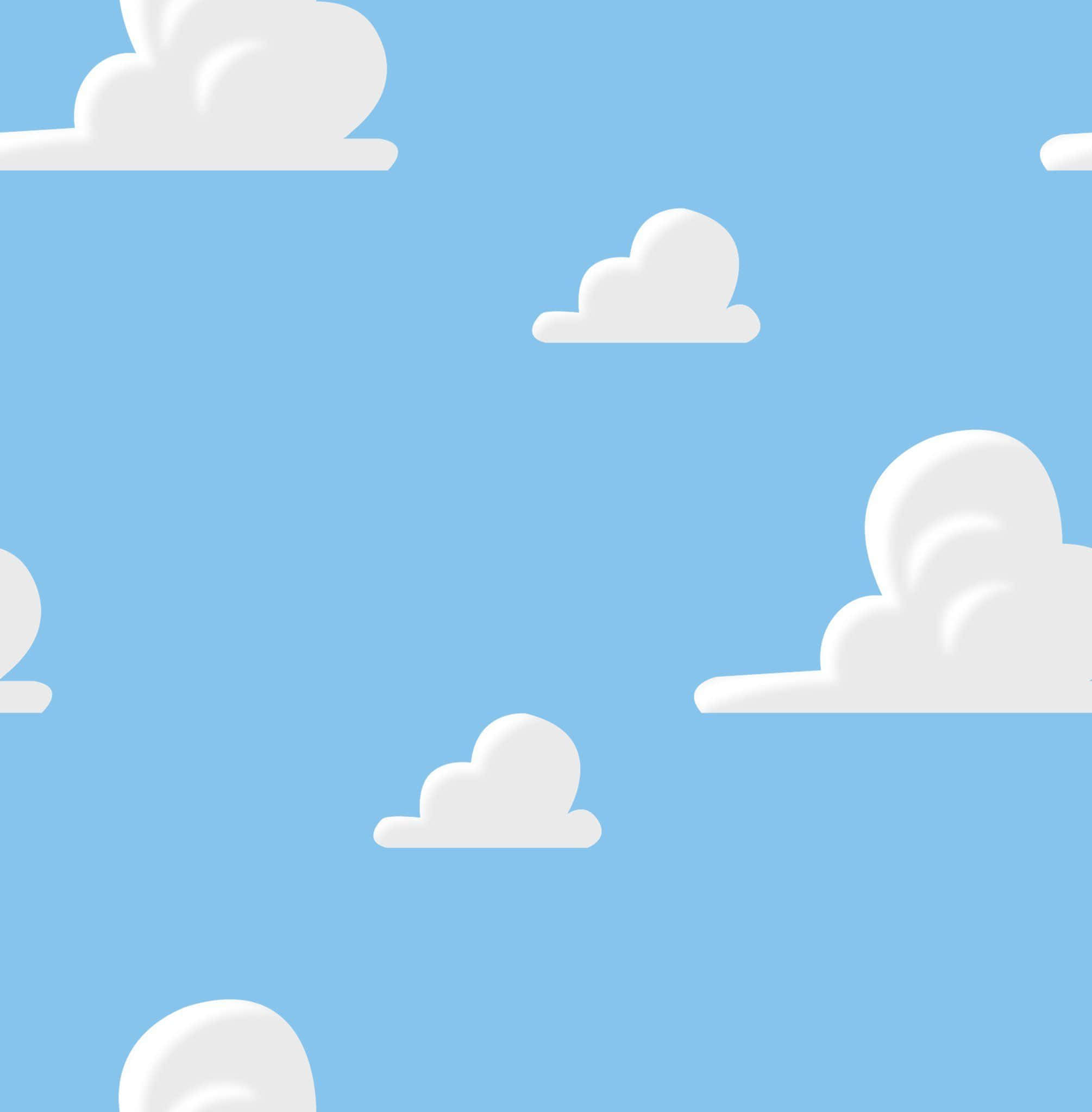 Toy Story, cloud, light blue sky, Full HD Phone Wallpaper