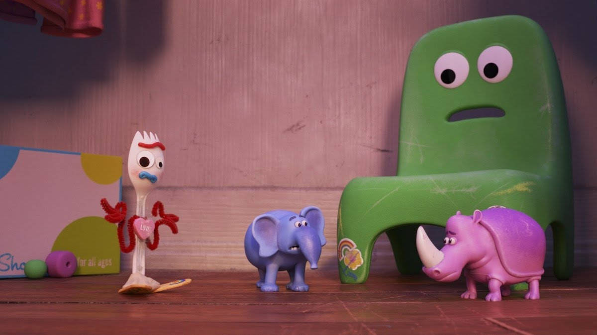 Toy Story Forky, fork, elephant, SD Desktop Wallpaper