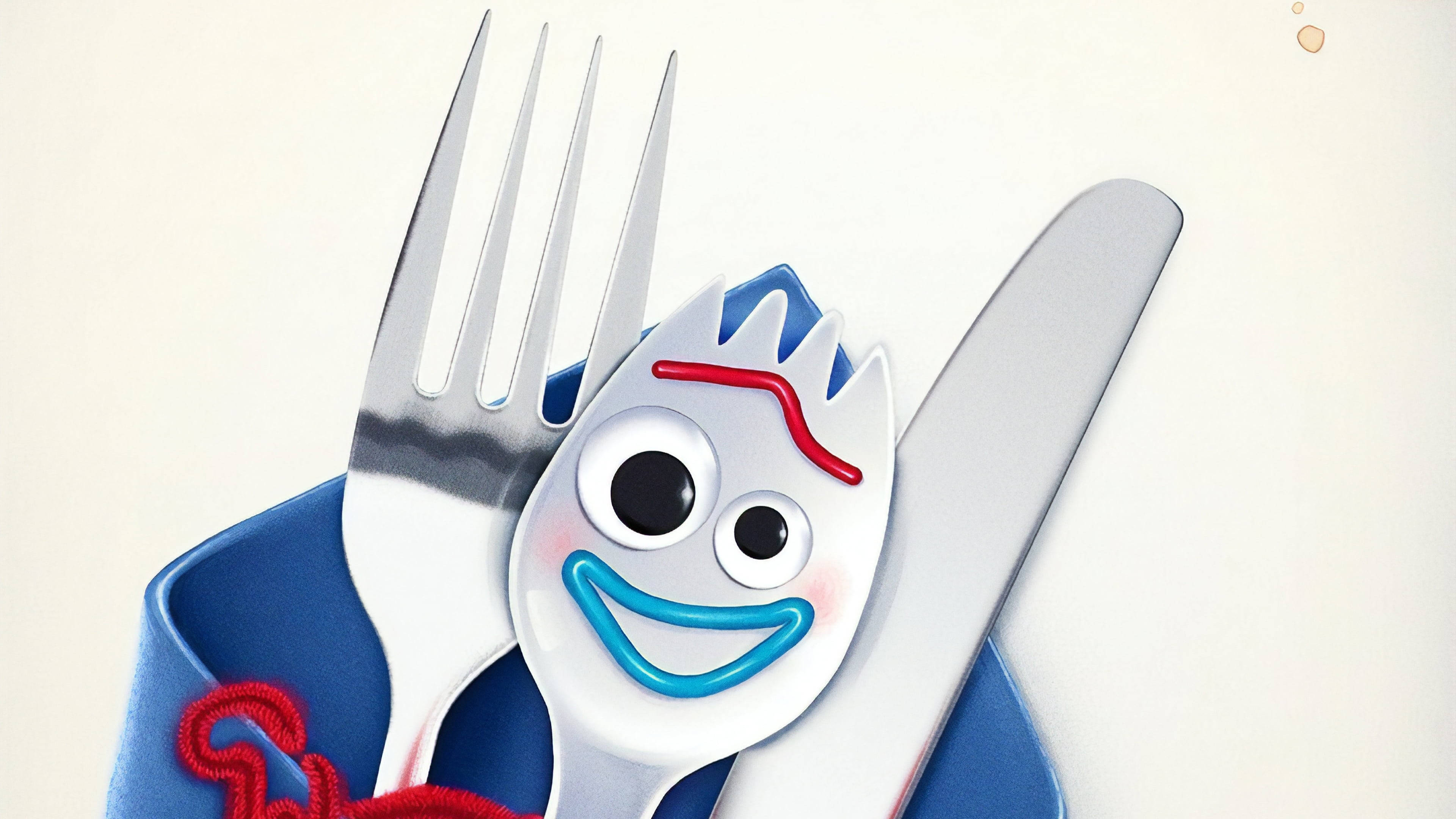 Toy Story, Forky, googly eyes, 4K Desktop Wallpaper