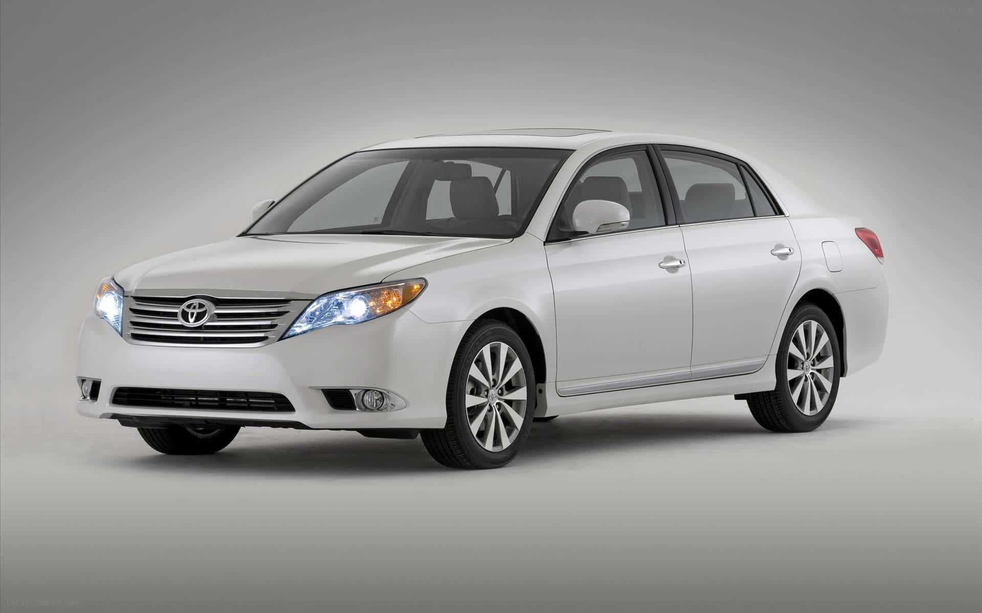 Toyota Avalon, pristine white, studio lights, Full HD Desktop Wallpaper
