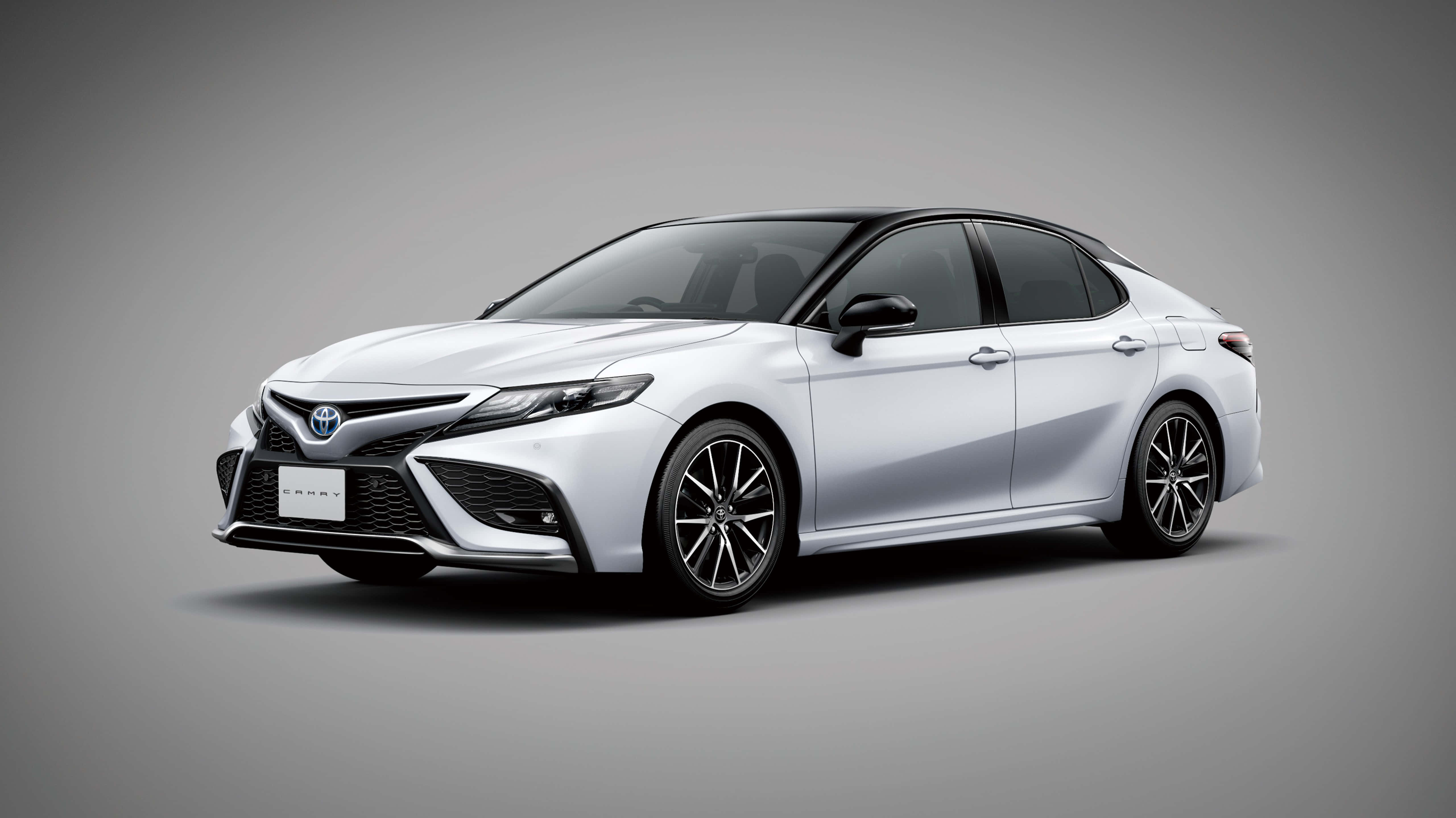 Toyota Camry, white, black trim, 5K Desktop Wallpaper