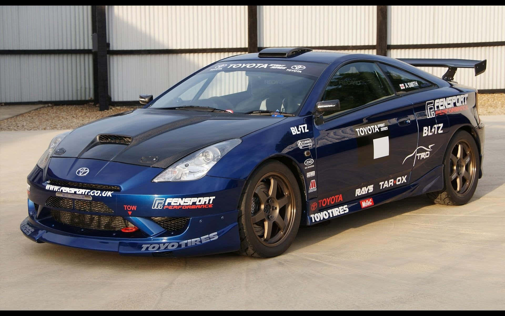 Toyota Celica, blue, racing car, Full HD Desktop Wallpaper