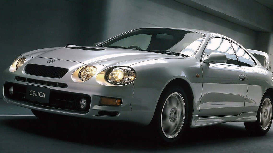 Toyota Celica, silver, coupe, SD Desktop Wallpaper