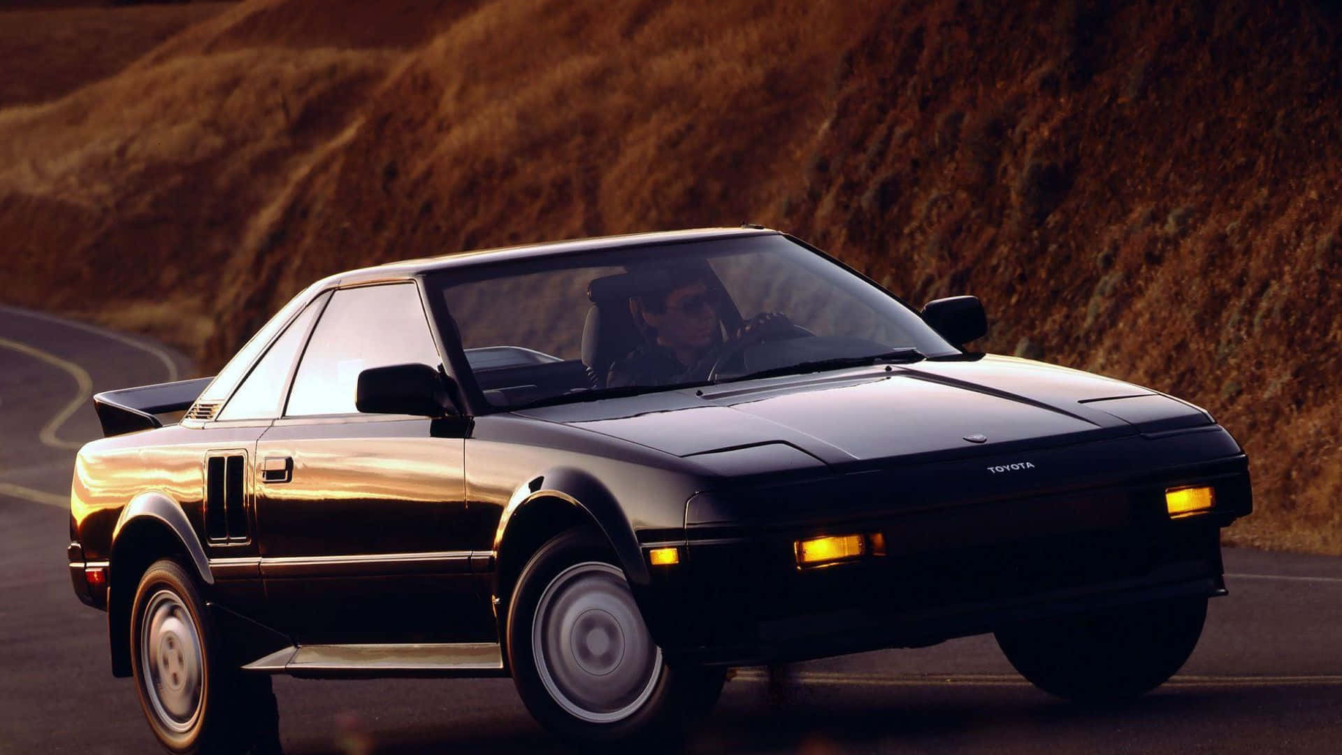 Toyota MR2, black, sleek, Full HD Desktop Wallpaper