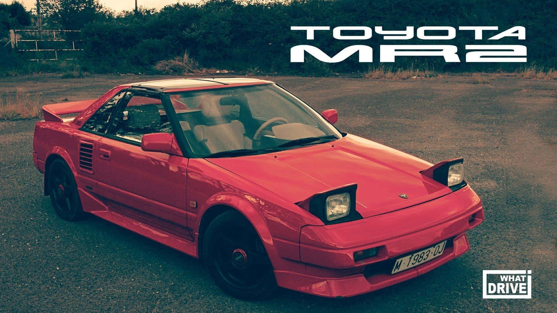 Toyota MR2, red, sunset, Full HD Desktop Wallpaper