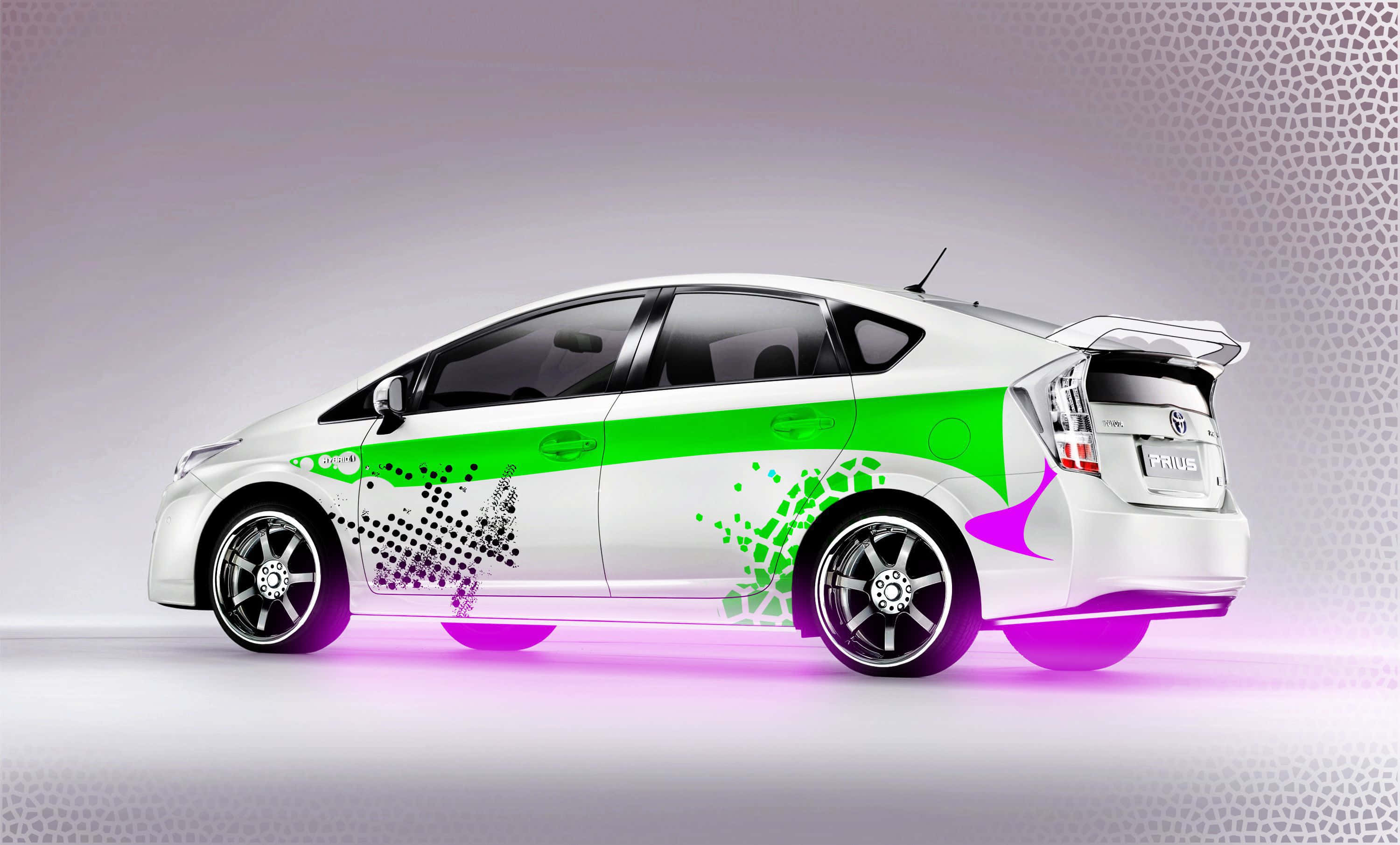 Toyota Prius, hybrid, white, 2K Desktop Wallpaper
