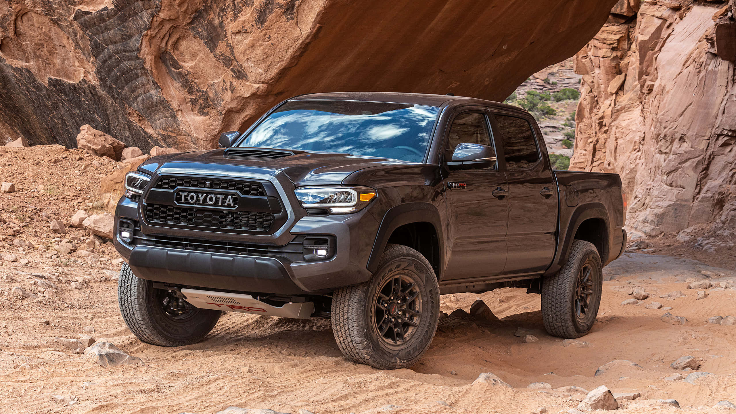 Toyota TRD, 2021 Tacoma Pro, black, 2K Desktop Wallpaper