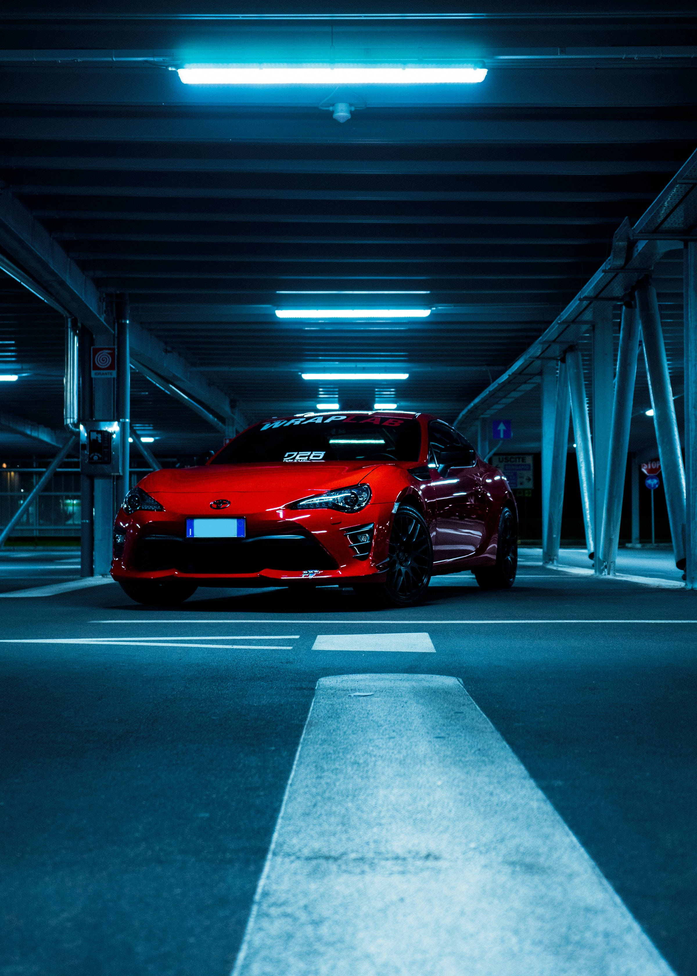 metallic red, Toyota, sports car, 2K Phone Wallpaper