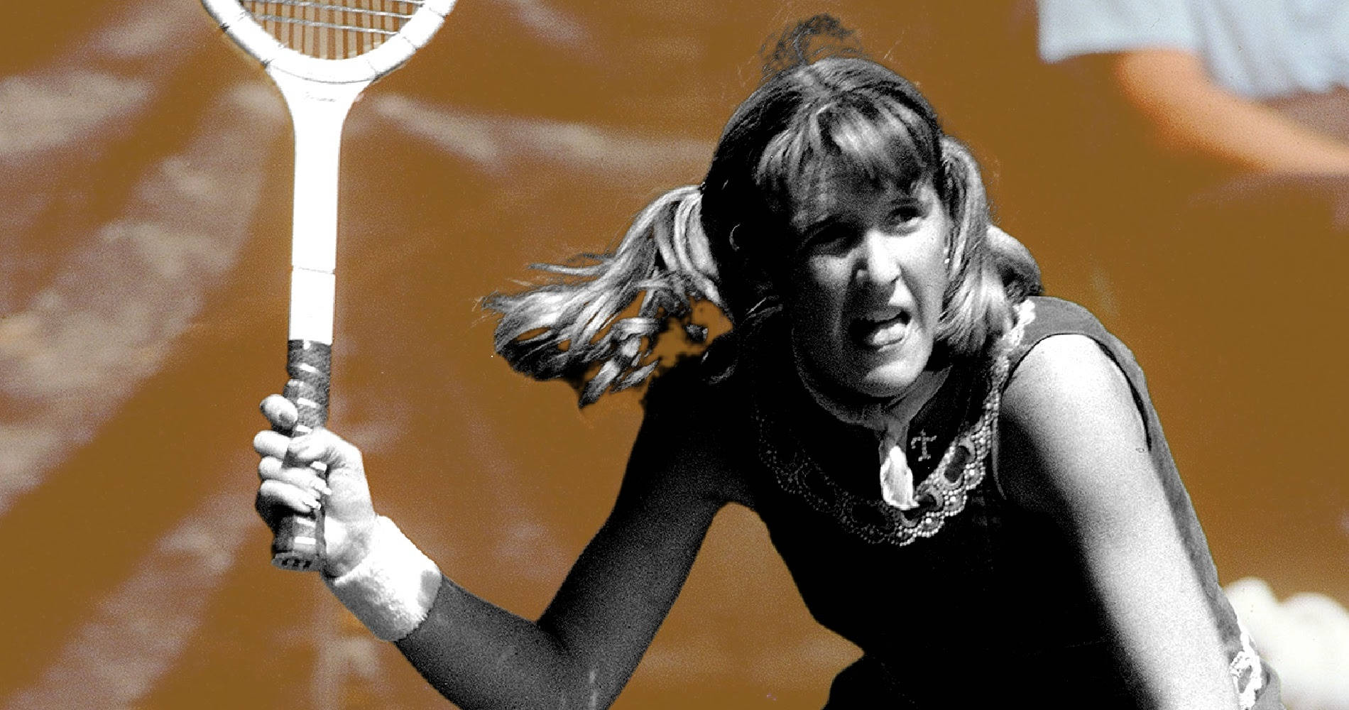 Tracy Austin, vintage black and white photo, female tennis player, HD Desktop Wallpaper