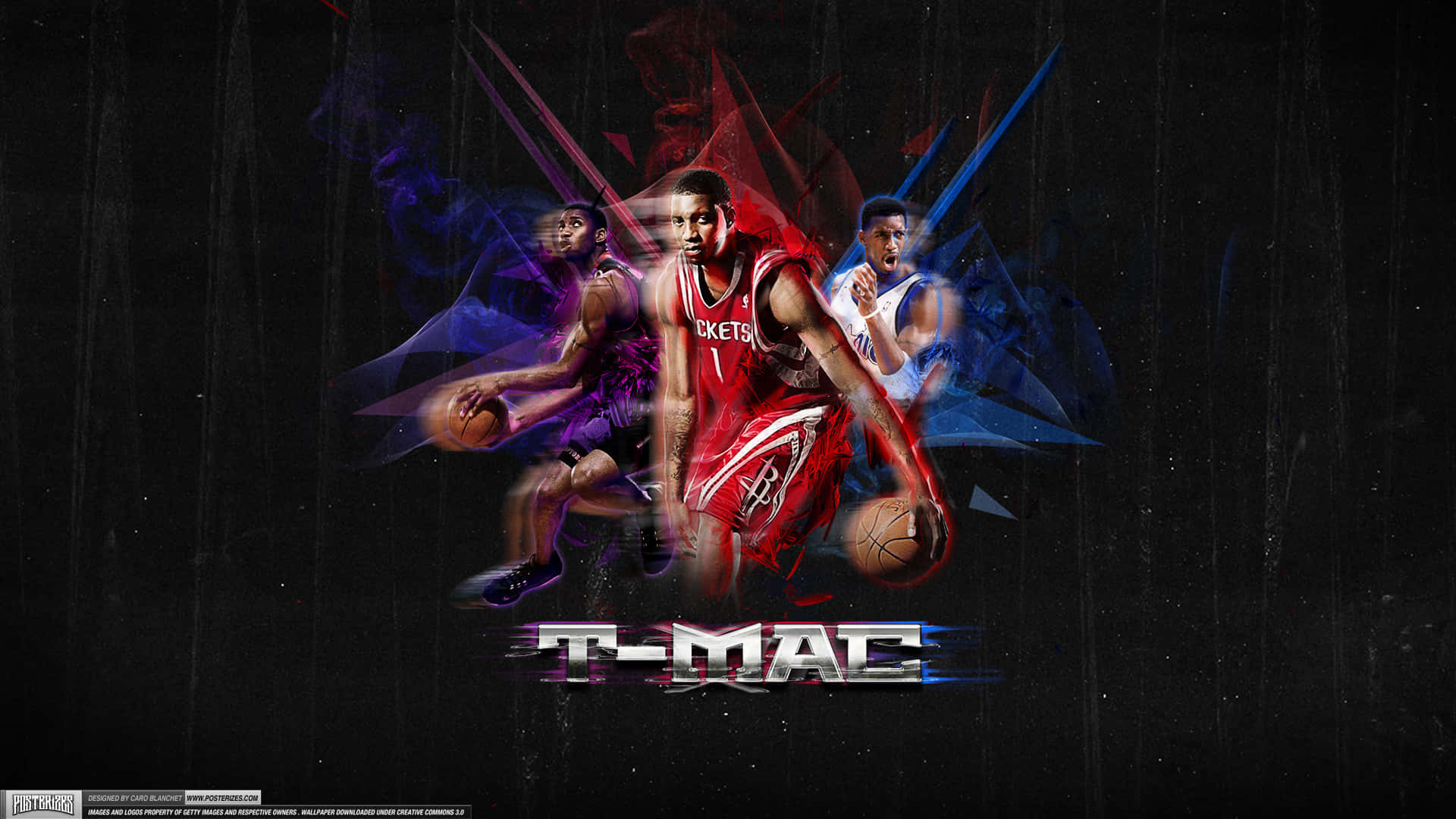 Tracy McGrady, 7-time NBA All Star, red jersey, Full HD Desktop Wallpaper