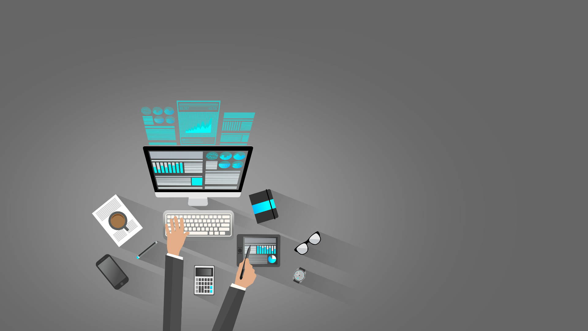 forex trading, computer, tablet, Full HD Desktop Wallpaper