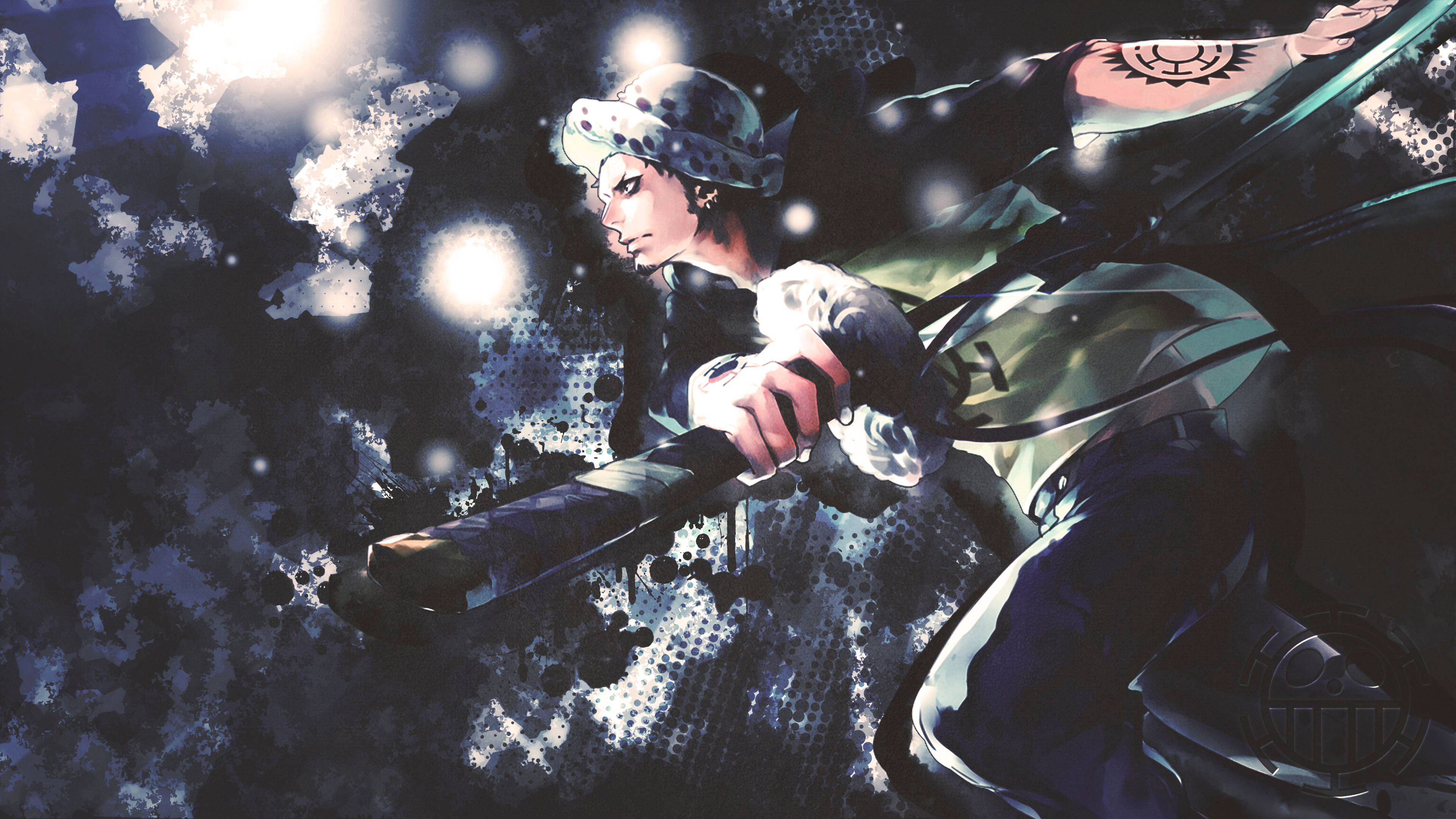 Trafalgar Law, One Piece, sword, 4K Desktop Wallpaper